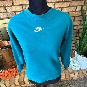 Nike Turquoise Crewneck Sweatshirt Youth Medium